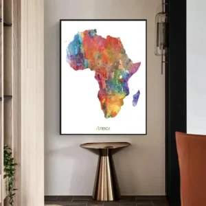 Tableau décoratif africain avec motifs traditionnels