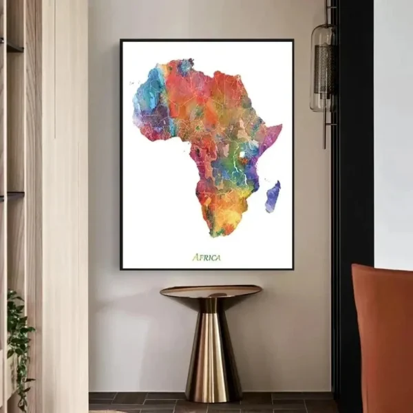 Tableau décoratif africain avec motifs traditionnels
