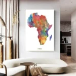 Illustration vibrante d'éléments culturels africains