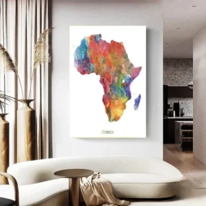 Illustration vibrante d'éléments culturels africains