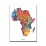 Œuvre d'art africain symbolisant l'harmonie et la nature