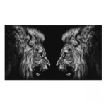 Tableau stylisé représentant la faune sauvage