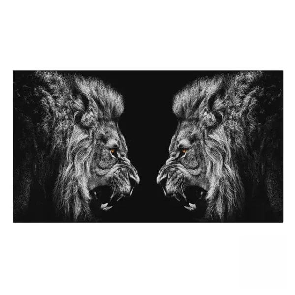Tableau stylisé représentant la faune sauvage
