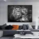 Art mural illustrant les animaux d'Afrique
