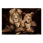 Tableau coloré d'animaux d'Afrique