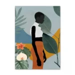 Tableau Art Africain en style abstrait