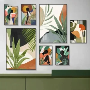 Tableau Afrique moderne en couleurs vives