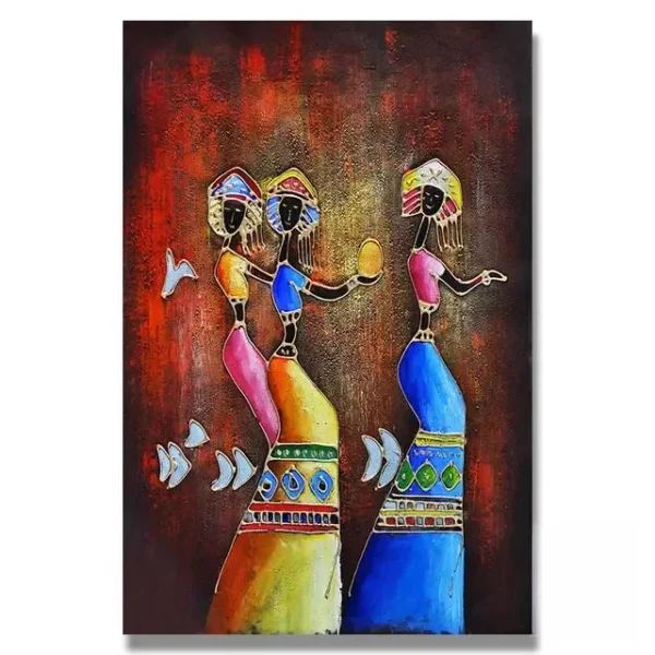 Oeuvre d'art graphique sur fond africain