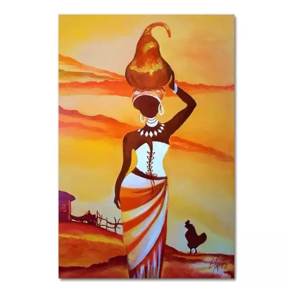 Tableau décoratif captivant de style africain