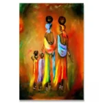 Peinture abstraite aux influences africaines