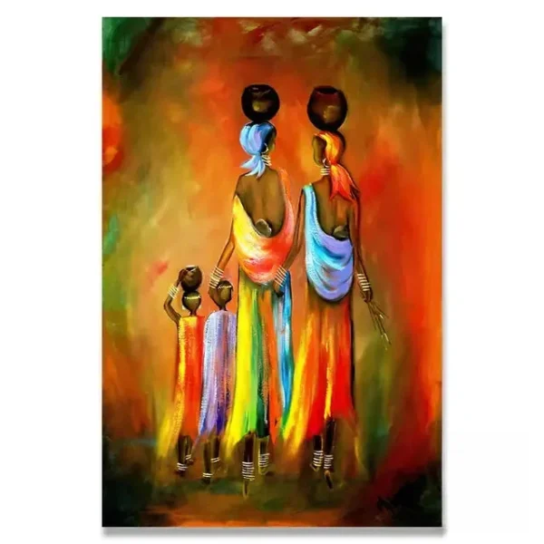 Peinture abstraite aux influences africaines