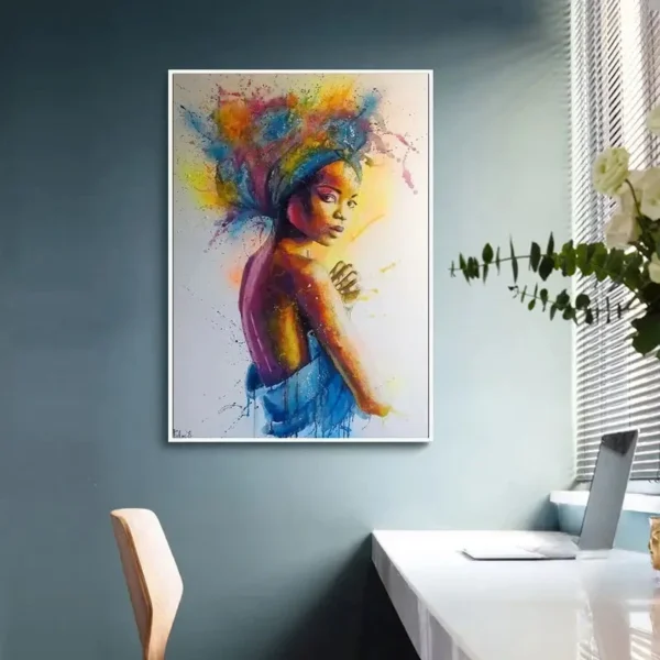 Oeuvre d'art inspirée par la culture africaine