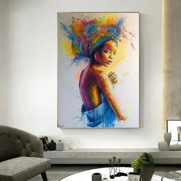 Peinture d'un artiste africain talentueux