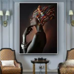 Tableau Contemporain Africain moderne et coloré