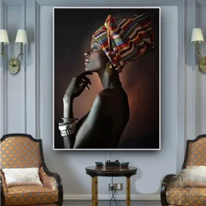 Tableau Contemporain Africain moderne et coloré