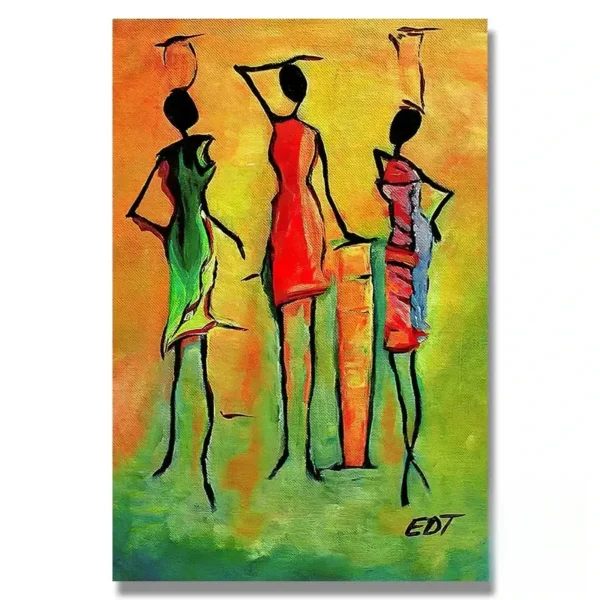 Décoration murale africaine au style contemporain