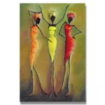 Tableau artistique affichant des motifs africains