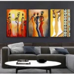 Art décoratif africain avec motifs traditionnels
