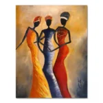 Tableau ethnique représentant la culture africaine