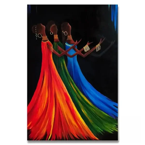 Art mural africain pour ambiance chaleureuse