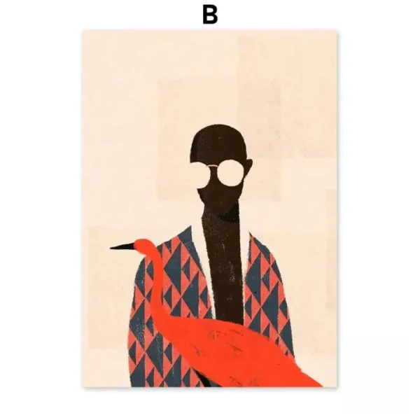 Peinture murale africaine pour un intérieur chaleureux