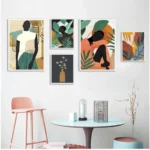 Tableau Femme Africaine Multicolore