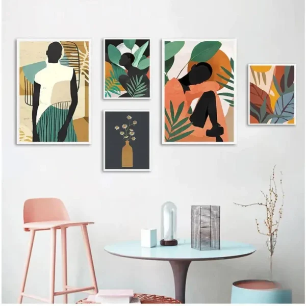 tableau-femme-africaine-multicolore-1 Tableau Femme Africaine Multicolore