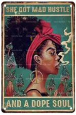 Femme Noire dans l'art - Tableau africain plein de caractère