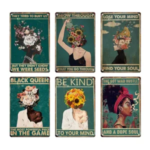 Tableau africain - Femme Noire célébrant la beauté et l'identité