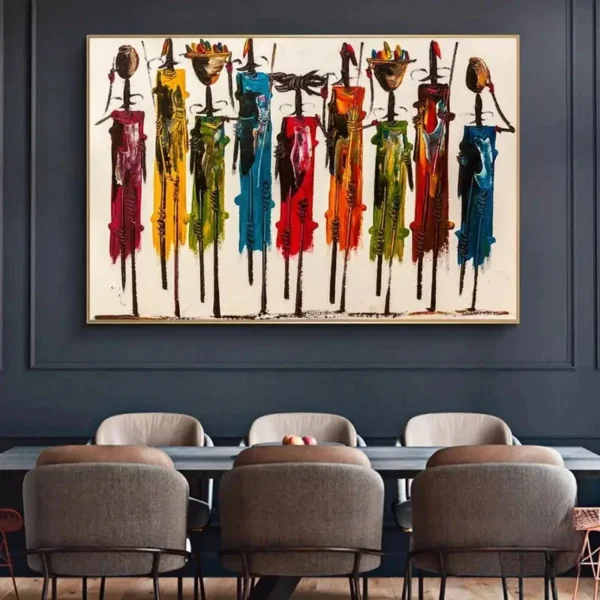 Décoration inspirée de la culture guerrière africaine