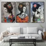 Tableau moderne africain coloré et stylé