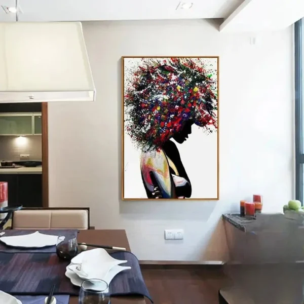 Décoration intérieure : tableau motif africain élégant