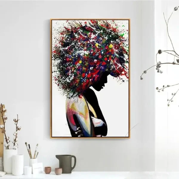 Illustration artistique représentant l'Afrique à travers le tableau