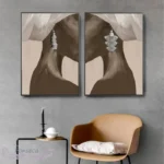 Art mural africain décoratif pour intérieurs chaleureux