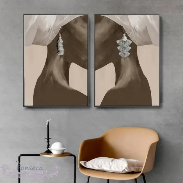 Art mural africain décoratif pour intérieurs chaleureux