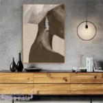 Tableau mural africain contemporain pour salon