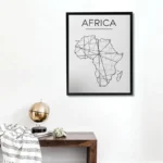 Décoration Vintage Africain en Noir et Blanc