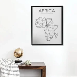 Décoration Vintage Africain en Noir et Blanc