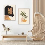 Tableau décoratif inspiré de l'art africain