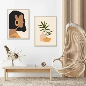 Tableau décoratif inspiré de l'art africain