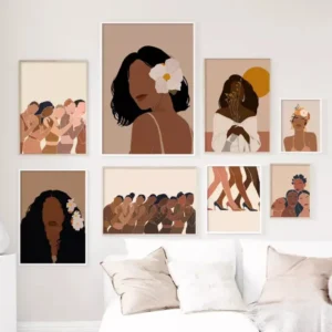 Tableau Personnage Africain