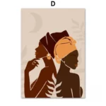 Composition colorée d'un personnage emblématique africain