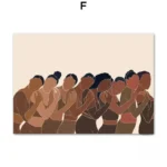 Tableau symbolique d'une figure africaine traditionnelle