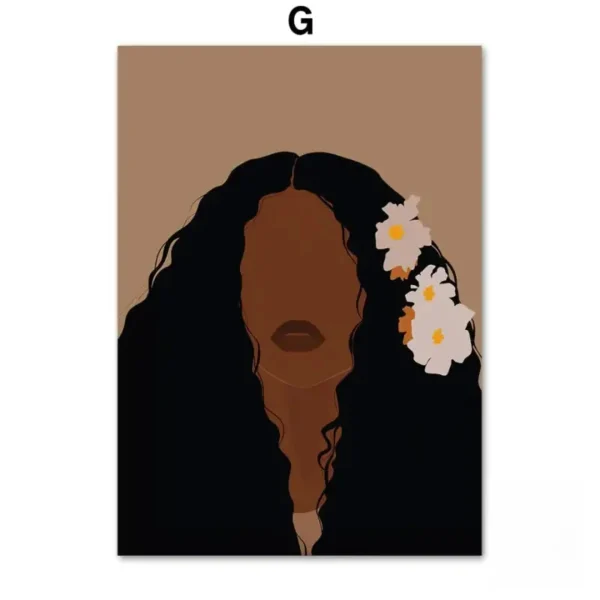 Art mural illustrant la richesse d'un personnage africain