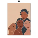 Tableau expressif de culture africaine avec un personnage