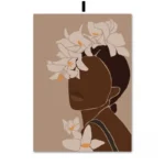 Tableau représentant l'identité à travers un personnage africain