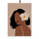 Illustration d'un personnage africain en style contemporain