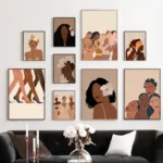 Tableau contemporain représentant un personnage africain