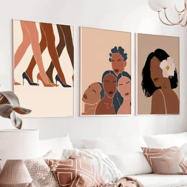 Art mural coloré illustrant un personnage africain