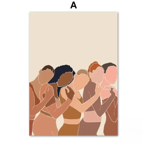 Tableau africain avec un personnage central captivant